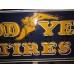 Original Goodyear Horizontal Porcelain Neon Sign 8 FT W x 34"H