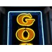 Original Goodyear Vertical Porcelain Sign with Neon 22"W x 96"H