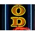 Original Goodyear Vertical Porcelain Sign with Neon 22"W x 96"H