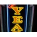 Original Goodyear Vertical Porcelain Sign with Neon 22"W x 96"H