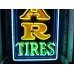Original Goodyear Vertical Porcelain Sign with Neon 22"W x 96"H