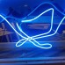 New Greyhound Porcelain Neon Sign with Animated Neon 65"W x 18"H 