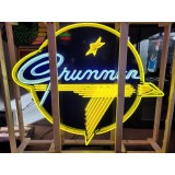 New Grumman Painted Neon Sign 60" Diameter