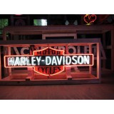 New Harley Davidson Double-Sided Porcelain Neon Sign 72"W x 24"H