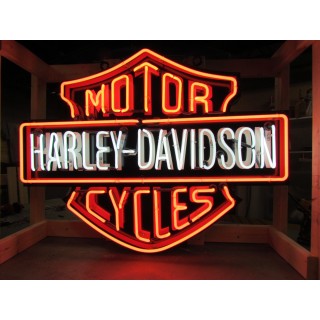 New Harley Davidson Painted Metal Neon Sign 48" x 24"