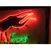 New Hafner's It Kicks Hi Octane Animated Painted Neon Sign 46"W x 33"H