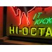 New "Hafner's It Kicks Hi Octane" Animated Painted Neon Sign 46"W x 33"H