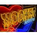 New Hooker Headers Animated Painted Neon Sign 60"W x 48"H
