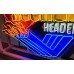 New Hooker Headers Animated Painted Neon Sign 60"W x 48"H