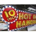 New "10 Inch Hotdogs / Hamburgs" Animated Painted Neon Sign 10 FT W x 42"H