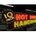 New "10 Inch Hotdogs / Hamburgs" Animated Painted Neon Sign 10 FT W x 42"H