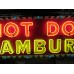 New "10 Inch Hotdogs / Hamburgs" Animated Painted Neon Sign 10 FT W x 42"H