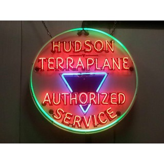 New Hudson Terraplane Porcelain Neon Sign - 42" Diameter