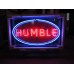 New Humble Gas Porcelain Neon Sign 48 IN W x 26 IN H
