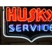 New Husky Service Porcelain Neon Sign  42" W x 48" H