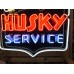 New Husky Service Porcelain Neon Sign  42" W x 48" H