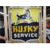 New Husky Service Porcelain Neon Sign  42" W x 48" H