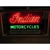 New Indian Motorcycles Double-Sided Porcelain Neon Sign with Your Name - 72"W x 42"H