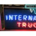 Original International Trucks Porcelain Neon Sign 96"W x 42"H