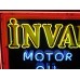 New Invader Motor Oils Porcelain Neon Sign 58"W x 34"H