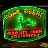 New John Deere Quality Farm Equipment Porcelain Neon Sign 48"W x 37"H