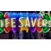 New Lifesavers 3D Painted Neon Sign 62"W x 21"D 