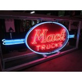 New Mack Trucks Double-Sided Painted Neon Sign with Bullnose 10 FT W  x 3 FT H