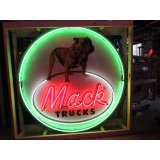 New Mack Trucks Porcelain Neon Sign 72" Diameter