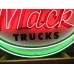 New Mack Trucks Porcelain Neon Sign 72" Diameter