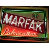  New Texaco Marfak Lubrication Porcelain Neon Sign 60"W x 36"H