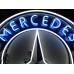 New Mercedes Porcelain Neon Sign 48" Diameter