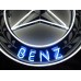 New Mercedes Porcelain Neon Sign 48" Diameter