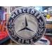 New Mercedes Porcelain Neon Sign 48" Diameter