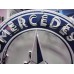 New Mercedes Porcelain Neon Sign 48" Diameter