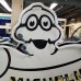 New Michelin Man Porcelain Neon Sign 75 IN W x 60 IN H