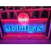 Original Mobilgas Gargoyle Porcelain Animated Neon Sign 72" W x 42 IN H