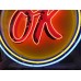 New Chevrolet OK Porcelain Neon Sign 36" Diameter