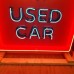 New Chevrolet "OK Used Cars" Single-Sided Keytag Porcelain Neon Sign 40"W x 72"H 