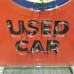 New Chevrolet "OK Used Cars" Single-Sided Keytag Porcelain Neon Sign 40"W x 72"H 