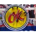 New OK USED CARS Double-Sided Painted Neon Sign with Bullnose 52"W x 39"H