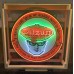 New Oilzum Porcelain Neon Sign 48" Diameter