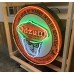 New Oilzum Porcelain Neon Sign 48" Diameter