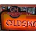 New Oldsmobile Double-Sided Porcelain Neon Sign with Bullnose 96"W x 40"