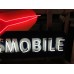 New Oldsmobile Rocket Animated Porcelain Sign with Neon 72 IN W x 38 IN H 