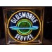 New Oldsmobile Service "The World" Porcelain Neon Sign 60" Diameter