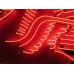 New Large Left Facing Mobil Pegasus Cookie Cutter Painted Neon Sign 96"W x70"H