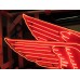 New Large Right Facing Mobil Pegasus Cookie Cutter Painted Neon Sign 96"W x 70"H