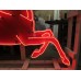 New Large Right Facing Mobil Pegasus Cookie Cutter Painted Neon Sign 96"W x 70"H