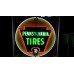 New Pennsylvania Tires Porcelain Neon Sign 36 Inch Diameter / Free Delivery