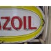 Original Pennzoil Porcelain Sign with Neon 6 FT Wide x 42 IN High